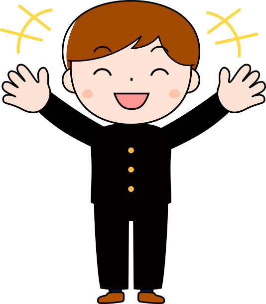 严肃的男生穿着学生服装表达情感图片下载