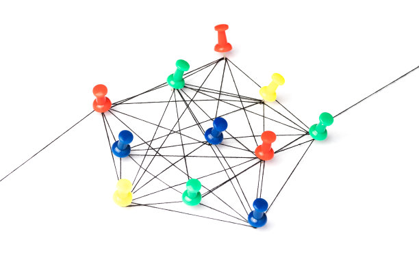 概念通讯隔离在白色背景上，推针图片下载