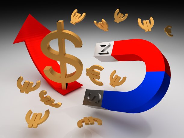 磁铁和金钱图片下载