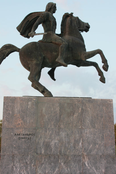 希腊塞萨洛尼基大帝亚历山大雕像图片下载