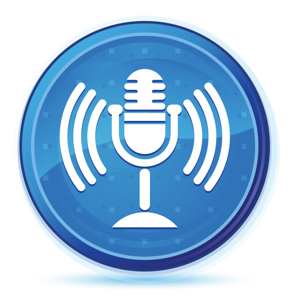 麦克风图标午夜蓝色prime圆形按钮图片下载