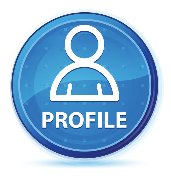 配置文件(成员图标)深蓝色质点圆形按钮图片下载