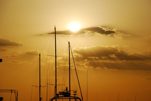 雅典的日落图片下载