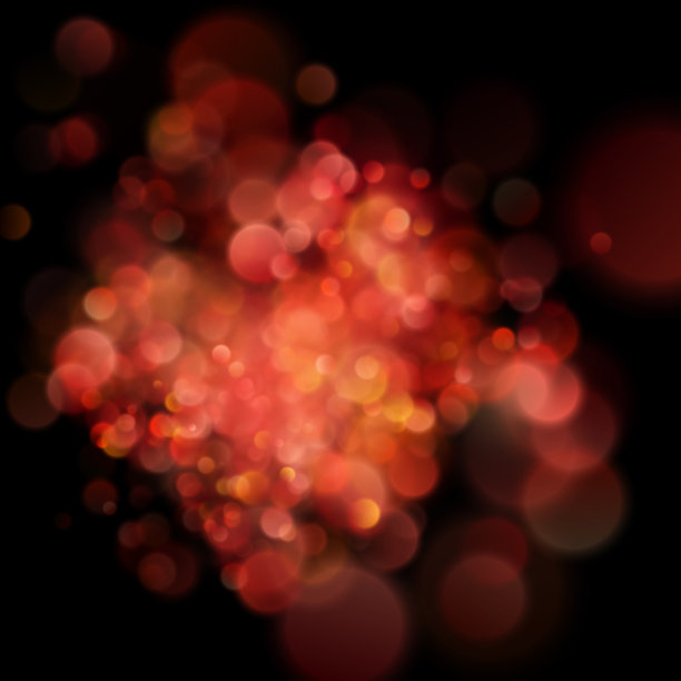 抽象散焦圆形红色散焦在黑暗背景上。每股收益10图片下载