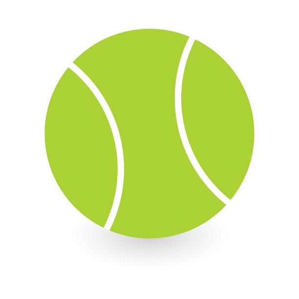 网球图标，平面风格。向量。——矢量图片下载