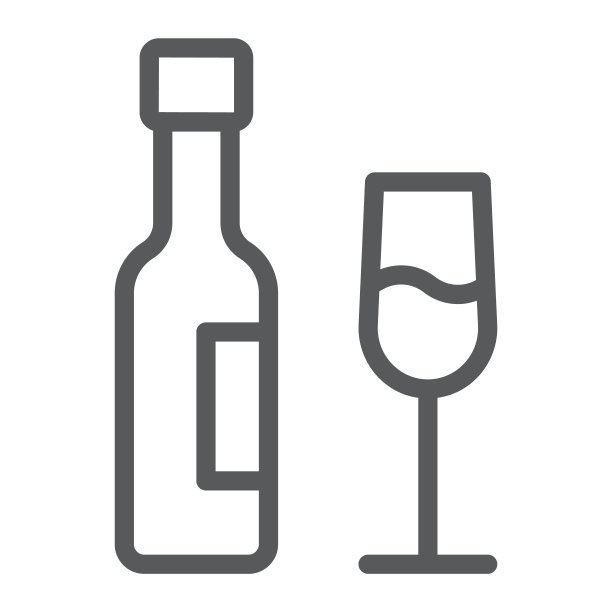 葡萄酒杯线条图标图片下载