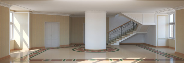 室内可视化，3D插图图片下载