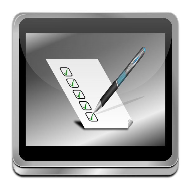 按钮与检查表- 3D插图图片下载