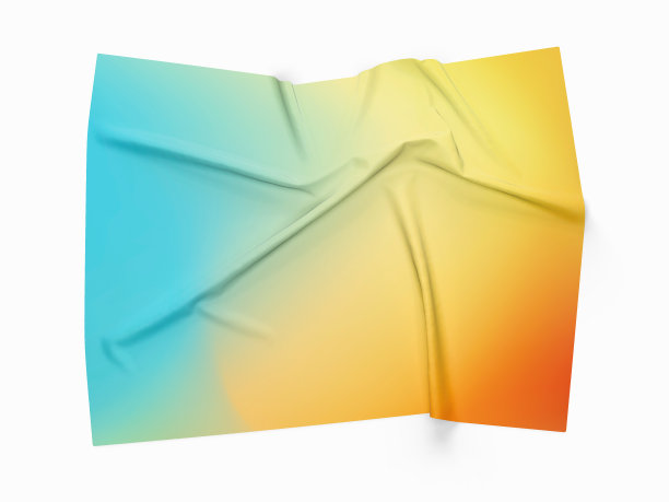 皱皱的全息图渐变，皱皱的纸背景图片下载