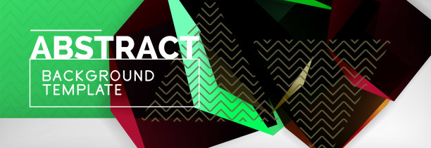 深色3d三角形低聚形状抽象背景图片下载