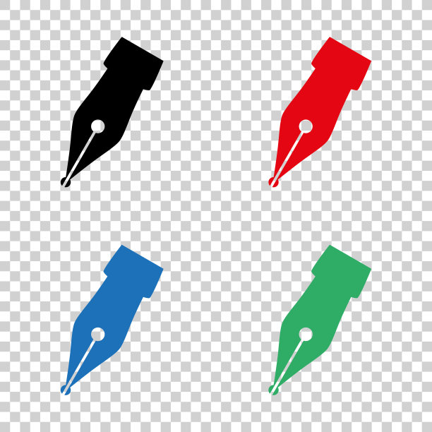 钢笔-矢量图标图片下载