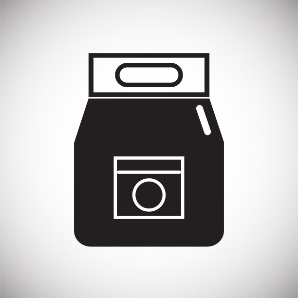 自动洗衣机粉图标上的白色背景图形和网页设计，现代简单的矢量标志。网络的概念。时髦的符号为网站设计网页按钮或移动应用程序。图片下载