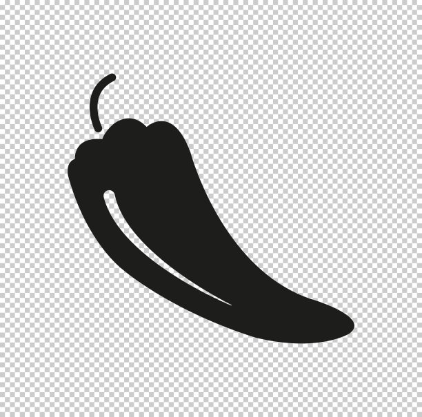 胡椒-黑色矢量图标图片下载