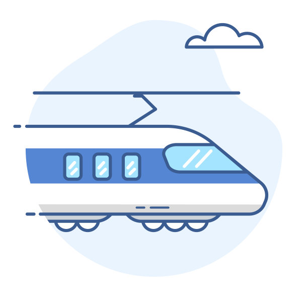 高速铁路图标。高铁矢量图。素材图片