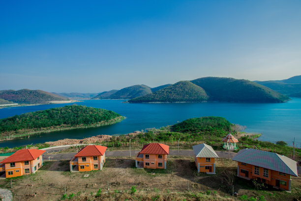 亚洲，瀑布范围，下载，下降，流动的水图片下载