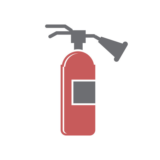 汽车灭火器图标白色背景为图形和网页设计，现代简单的矢量标志。网络的概念。时髦的符号为网站设计网页按钮或移动应用程序。图片下载