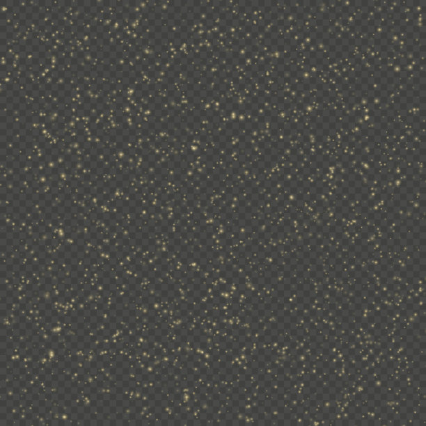 叠加效果闪闪发光的金色光照射效果的透明背景。每股收益10图片下载