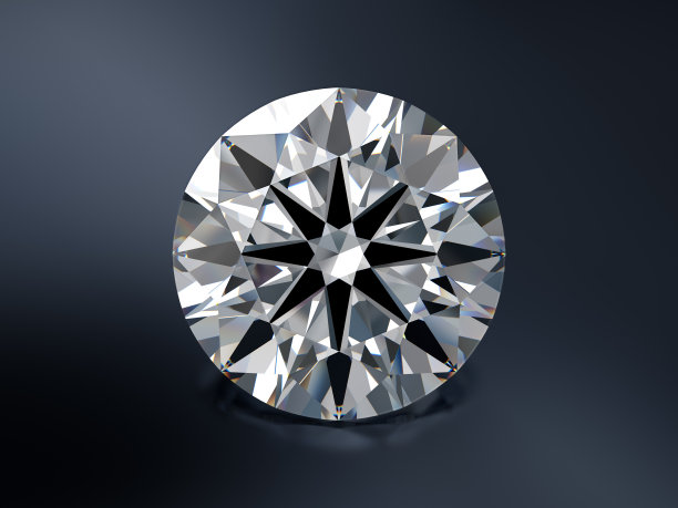 心形和箭头钻石在黑色光泽的背景图片下载