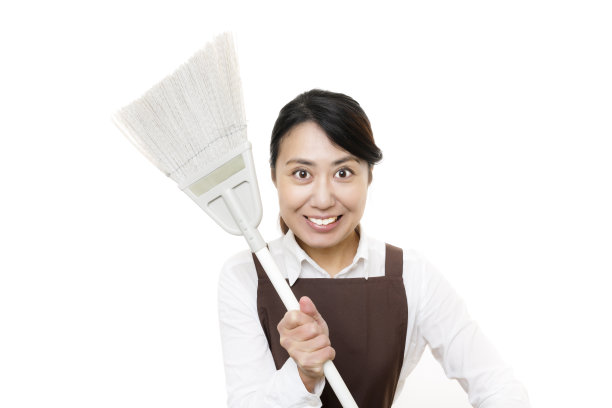 清洁工具和女人图片下载