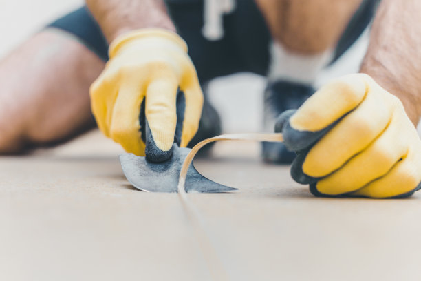 四分之一月抹刀，用于乙烯基地板焊接图片下载