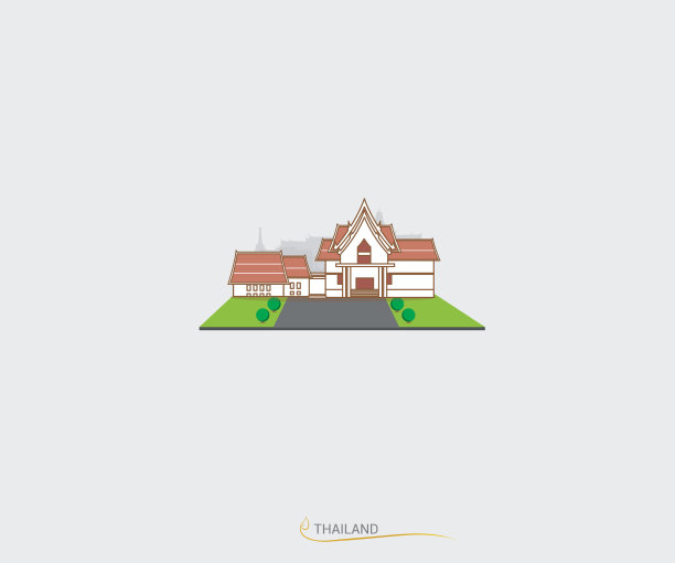 一个矢量插图的信息图形元素旅行到泰国图片下载