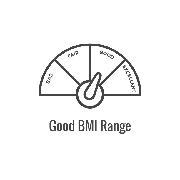 BMI /身体质量指数图标-图像描绘体重平衡图片下载