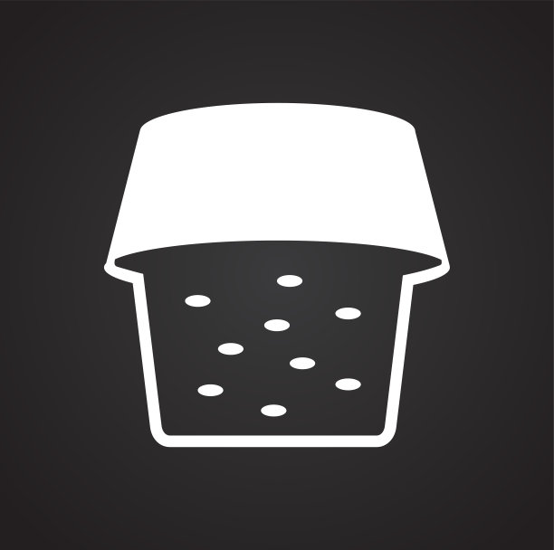 蛋糕图标黑色背景的图形和网页设计，现代简单的矢量标志。网络的概念。时髦的符号为网站设计网页按钮或移动应用程序。图片下载