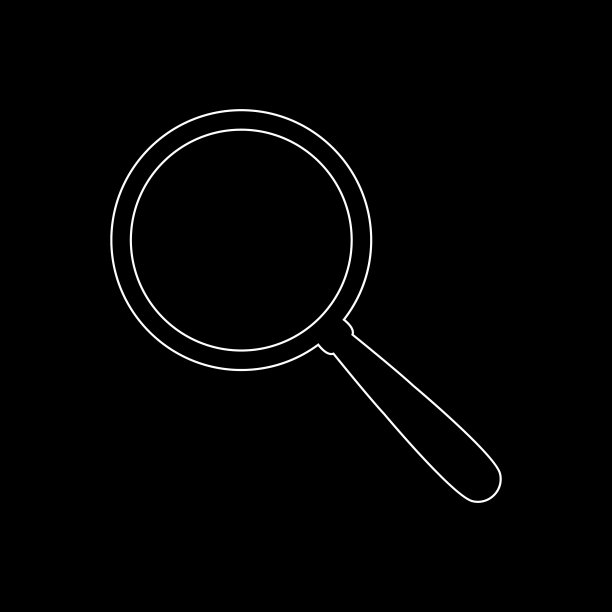 搜索-白色矢量图标图片下载