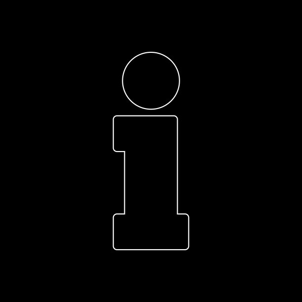 信息-白色矢量图标图片下载