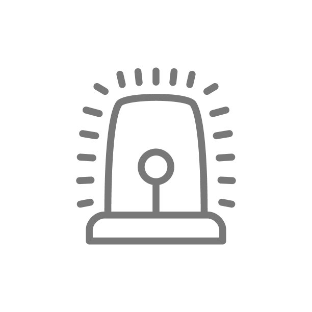 警察闪光线图标。图片下载