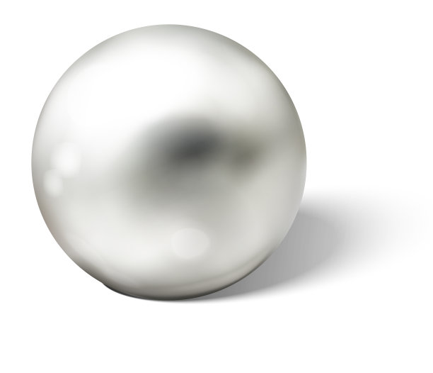 银色或铬球孤立在透明的背景。球面3D球与眩光和亮点装饰。珠宝宝石。矢量插图。图片下载