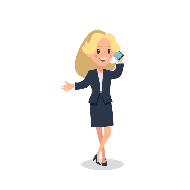 商人的性格。动画角色。年轻的女士人物构造师。不同的女人的姿势。向量组人士。女商人工作字符设计集。矢量设计。图片下载