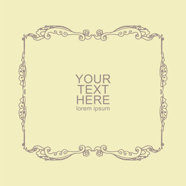 复古设计模板的婚礼和生日邀请，海报，小册子，封面。图片下载