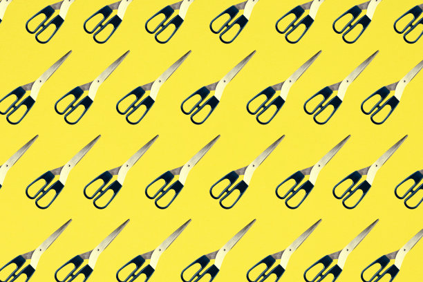 多彩的抽象剪刀图案图片下载