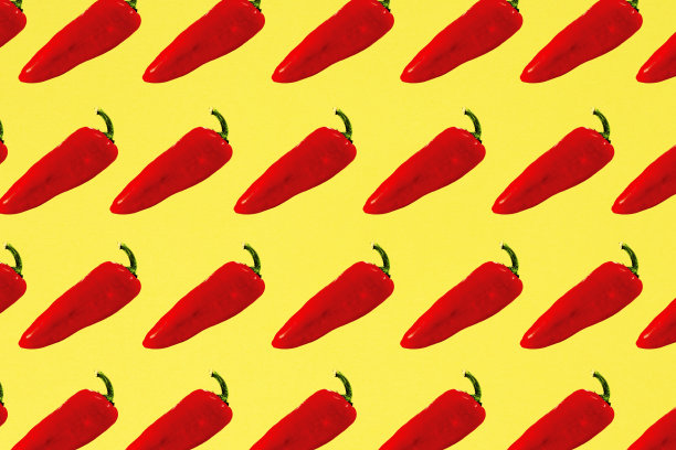 多彩而抽象的红辣椒图案图片下载