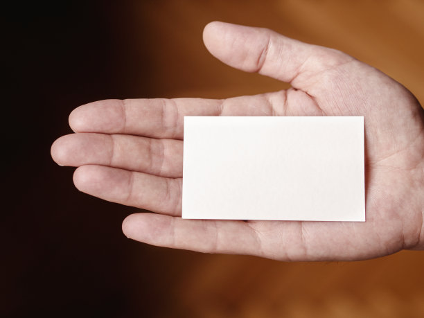 人的空白名片，显示名片图片下载