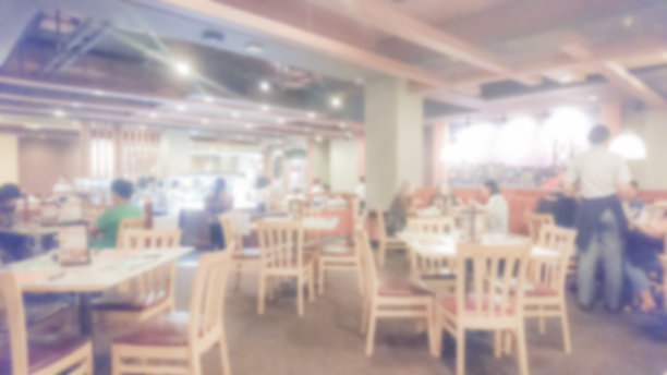 抽象模糊的餐桌用餐者图片下载