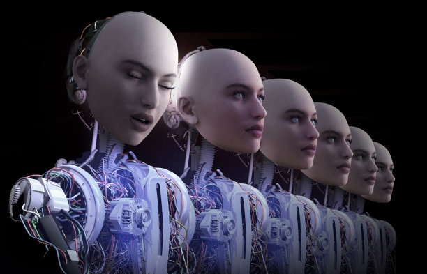 机器人工厂和生产错误的机器人图片下载