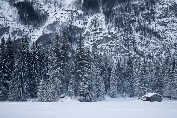 Belluno Dolomites的冬天非常壮观图片下载