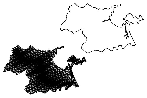 岘港省地图矢量图片下载