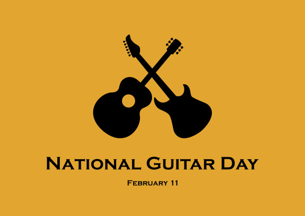 全国吉他日矢量图片下载
