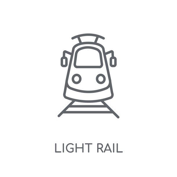 轻轨线性图标图片下载