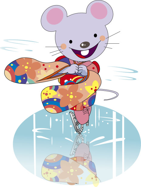 老鼠花样滑冰图片下载