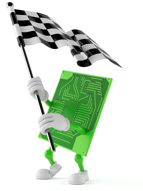 电路板字符挥舞race flag图片下载