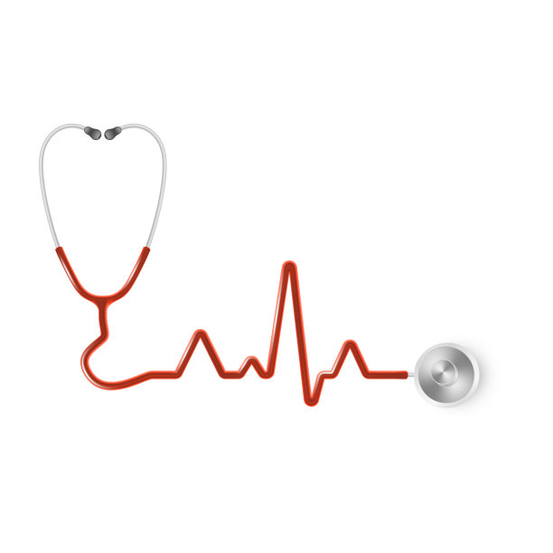 现实的医用听诊器。医疗设备，药品模板。每股收益10图片下载