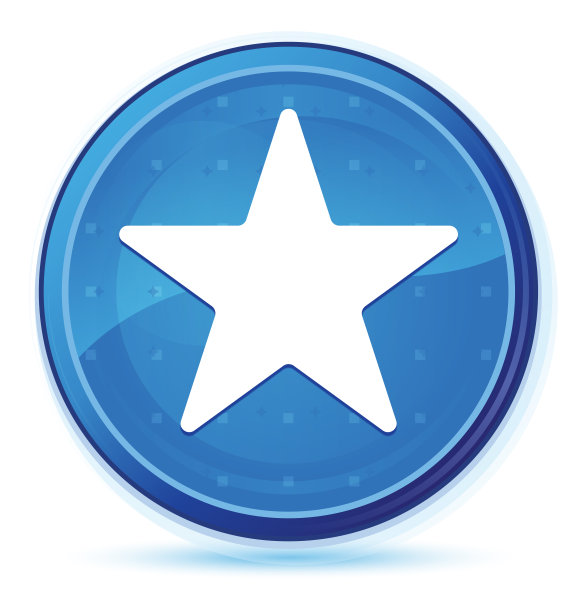 星星图标午夜蓝色prime圆形按钮图片下载
