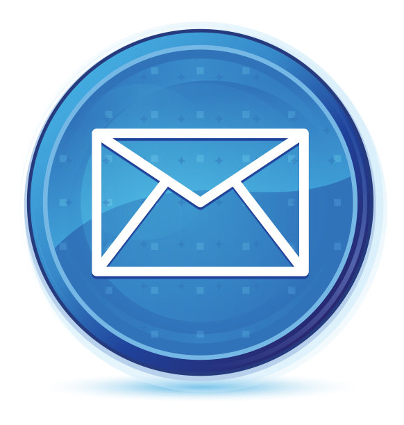 电子邮件图标午夜蓝色素数圆按钮图片下载