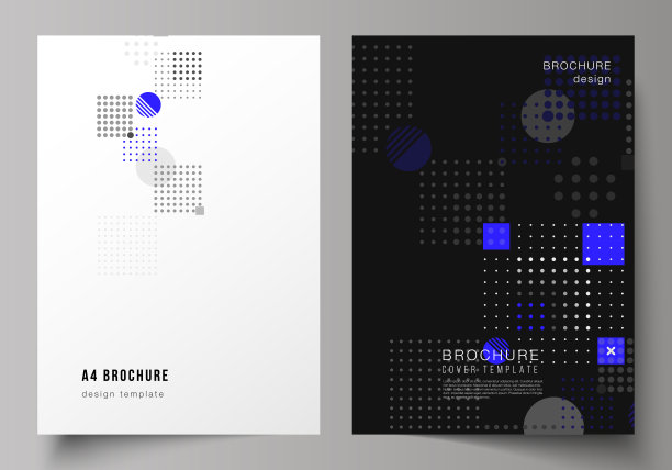 矢量布局A4格式现代封面模型设计模板的小册子，杂志，传单，小册子，年度报告。具有流体几何形状的抽象矢量背景。图片下载