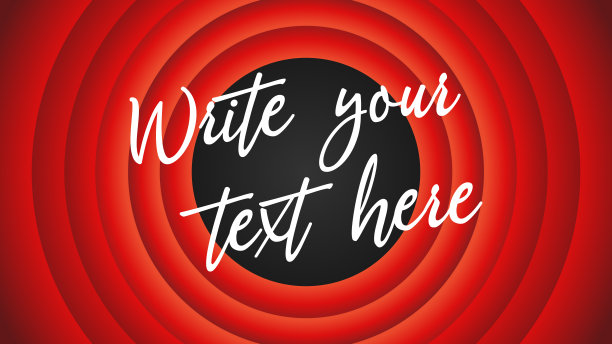 复古卡通电影风格的背景矢量插图-维特里尔图片下载