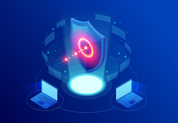 等距保护网络安全，安全您的数据概念。网页设计模板网络安全。匿名黑客的数字犯罪。矢量图图片下载